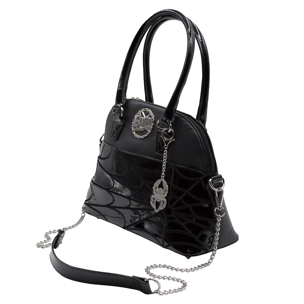 kreepsville 666 Elvira Women's Spiderweb Handbag Macabre Mobile Black Collection Purse