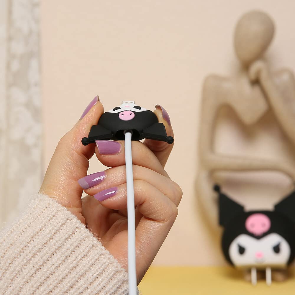 MTYXYTM 3D Cute Cartoon Series Fast Charger Protector for iPhone 18W 20W iPhone 14 13 12 11 Pro Max Fast Charging Cable Charger Head Cover Cable Accessory Data Cable Protective Sleeve, No.07(4in1)