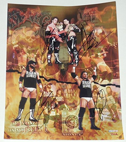 Beer Money / Motor City Machine Guns Signed 11x14 Photo - Roode, Sabin, Storm, & Shelley!