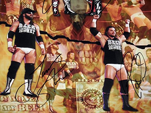 Beer Money / Motor City Machine Guns Signed 11x14 Photo - Roode, Sabin, Storm, & Shelley!