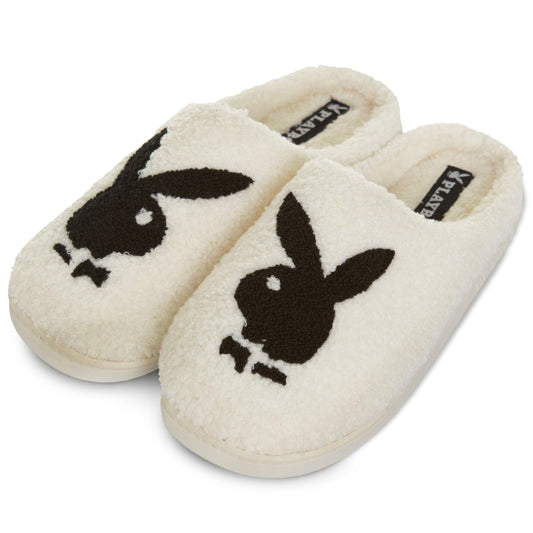 Playboy Mens Slippers Gifts for Men Extra Cozy Fuzzy House Slippers Slip On