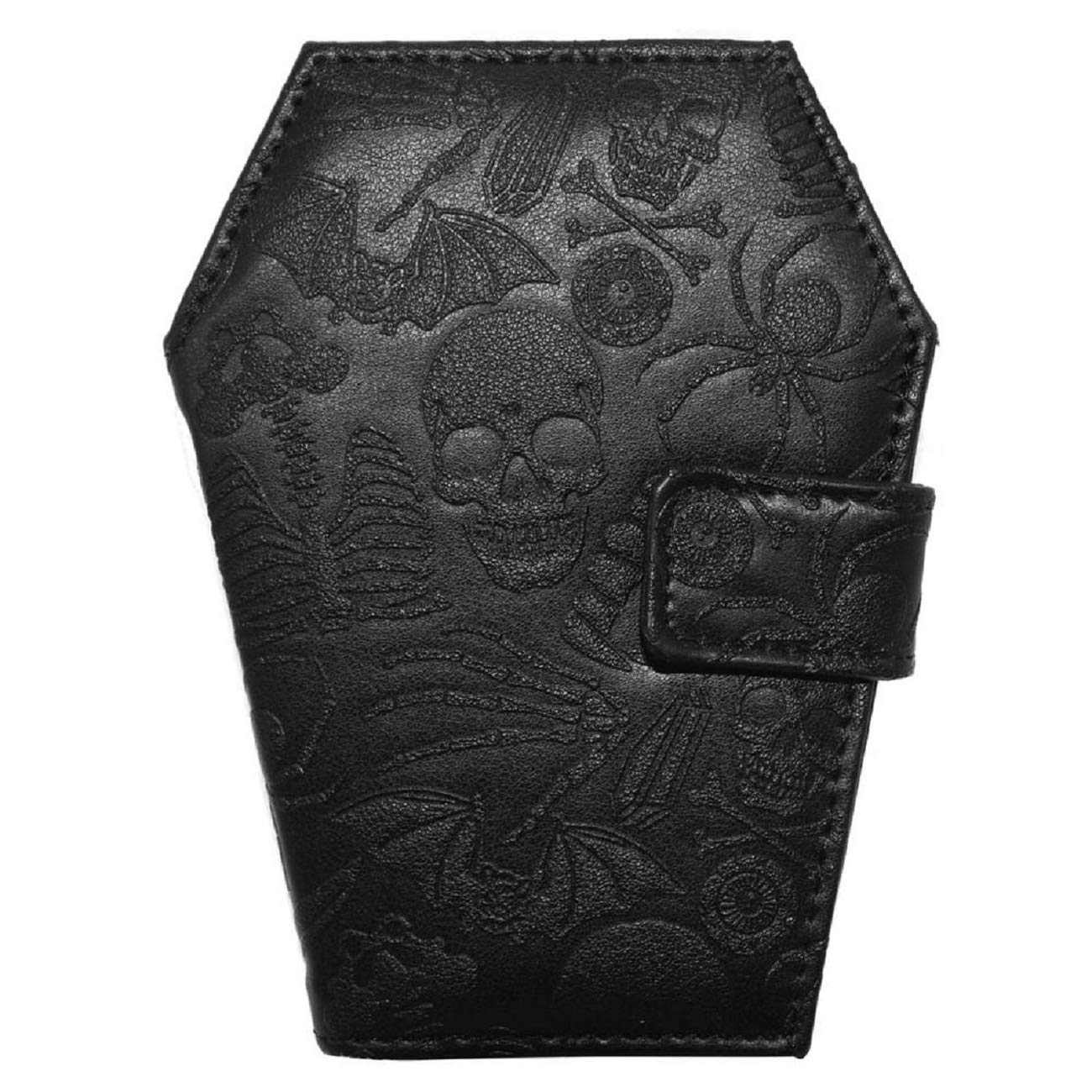 kreepsville 666 Gothic Embossed Skull Coffin Wallet