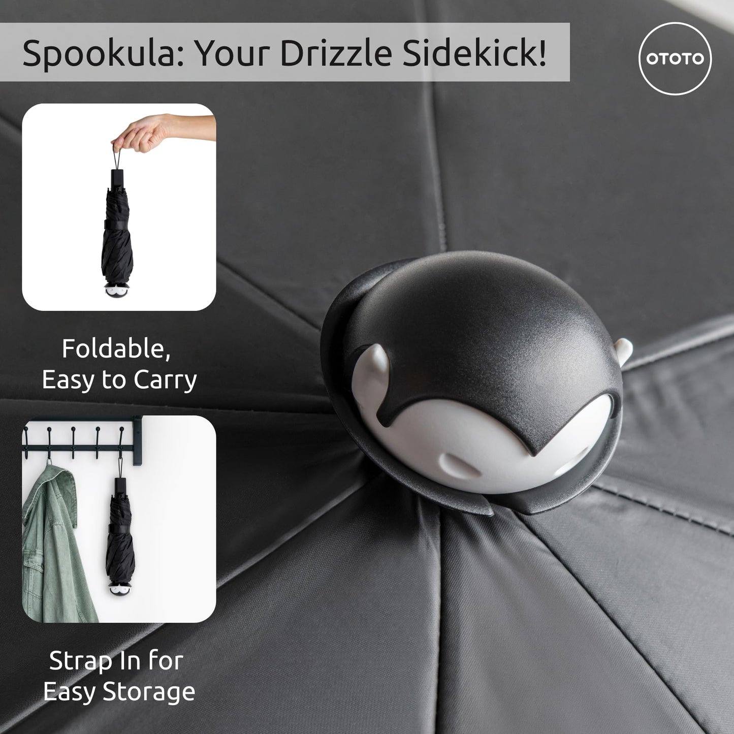 OTOTO NEW! Spookula Vampire Umbrella Unique Umbrella, Collapsible Umbrella, Goth Accessories, Cool Gifts, Gothic Umbrella, Black and White Umbrella, Umbrella Cute, Rain Umbrella, Folding Umbrella