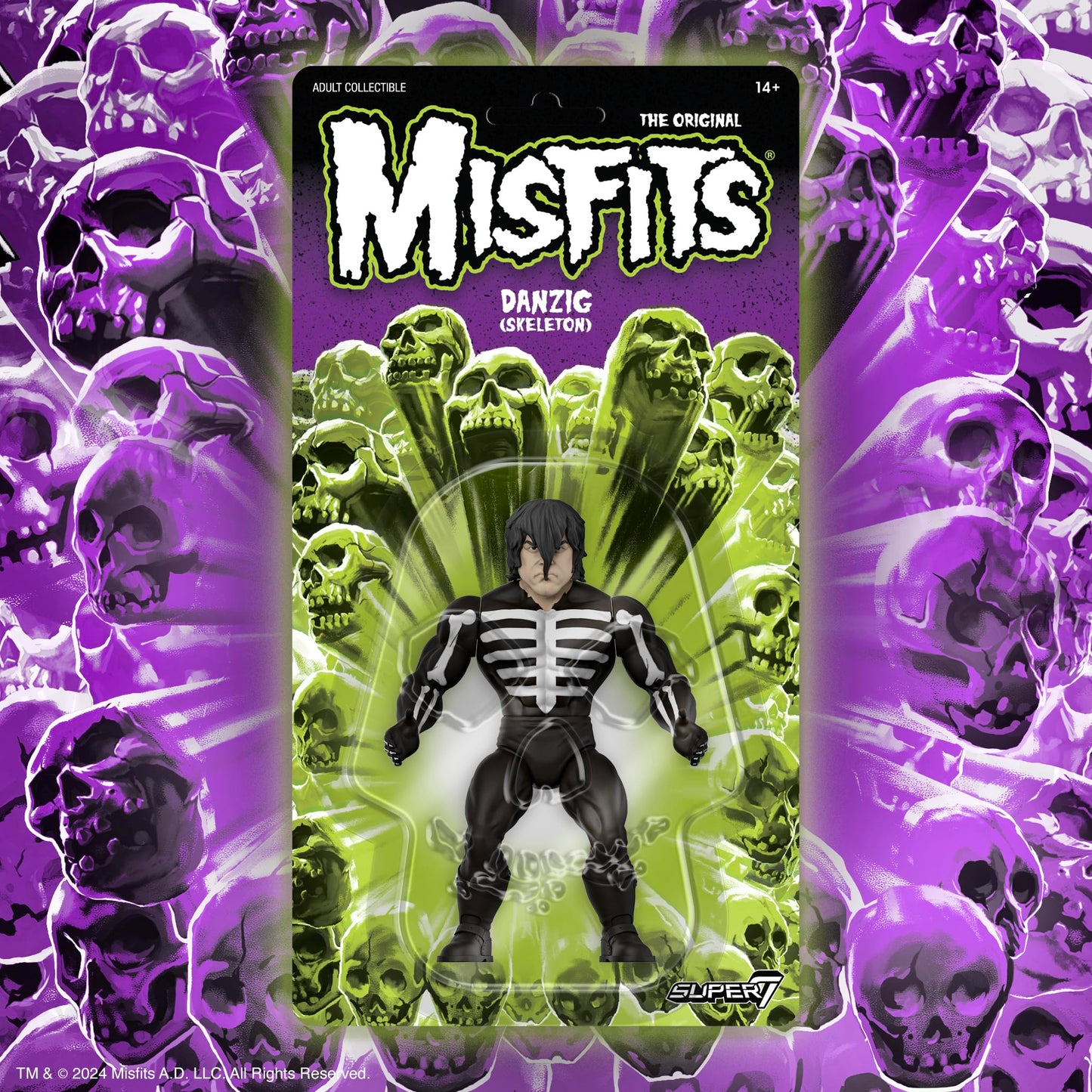 Super7 Misfits Vintage Figures Wave 01 - Danzig (Skeleton Shirt) Action Figure